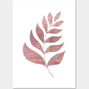 Simple branch - rose gold Posters and Art